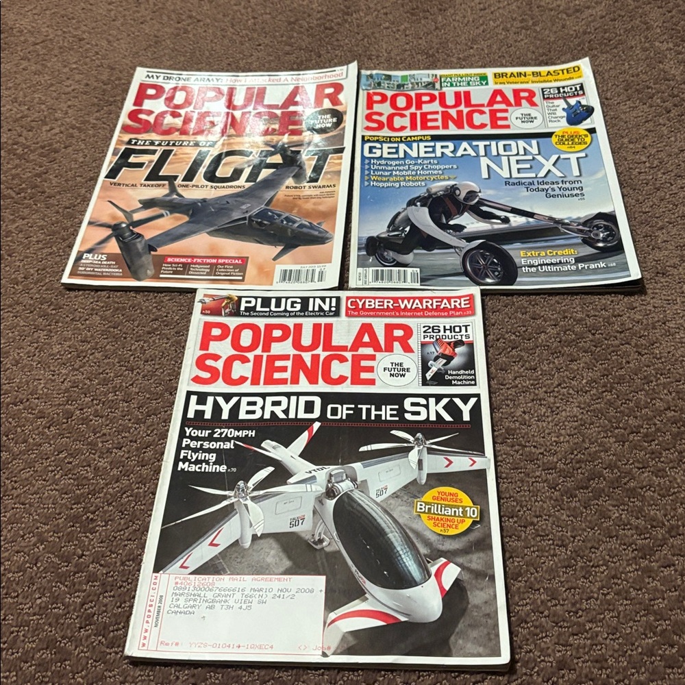 Popular Science Magazine Set